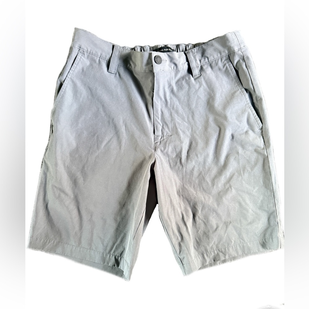 Banana Republic Mens Elastic Waistband Comfort Flat Front Shorts